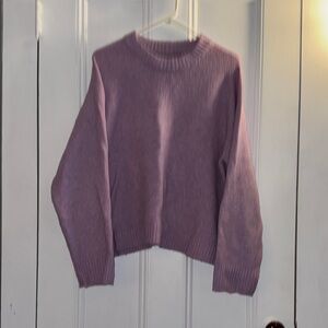 American Eagle Outfitters Lavender Crew Neck Sweater